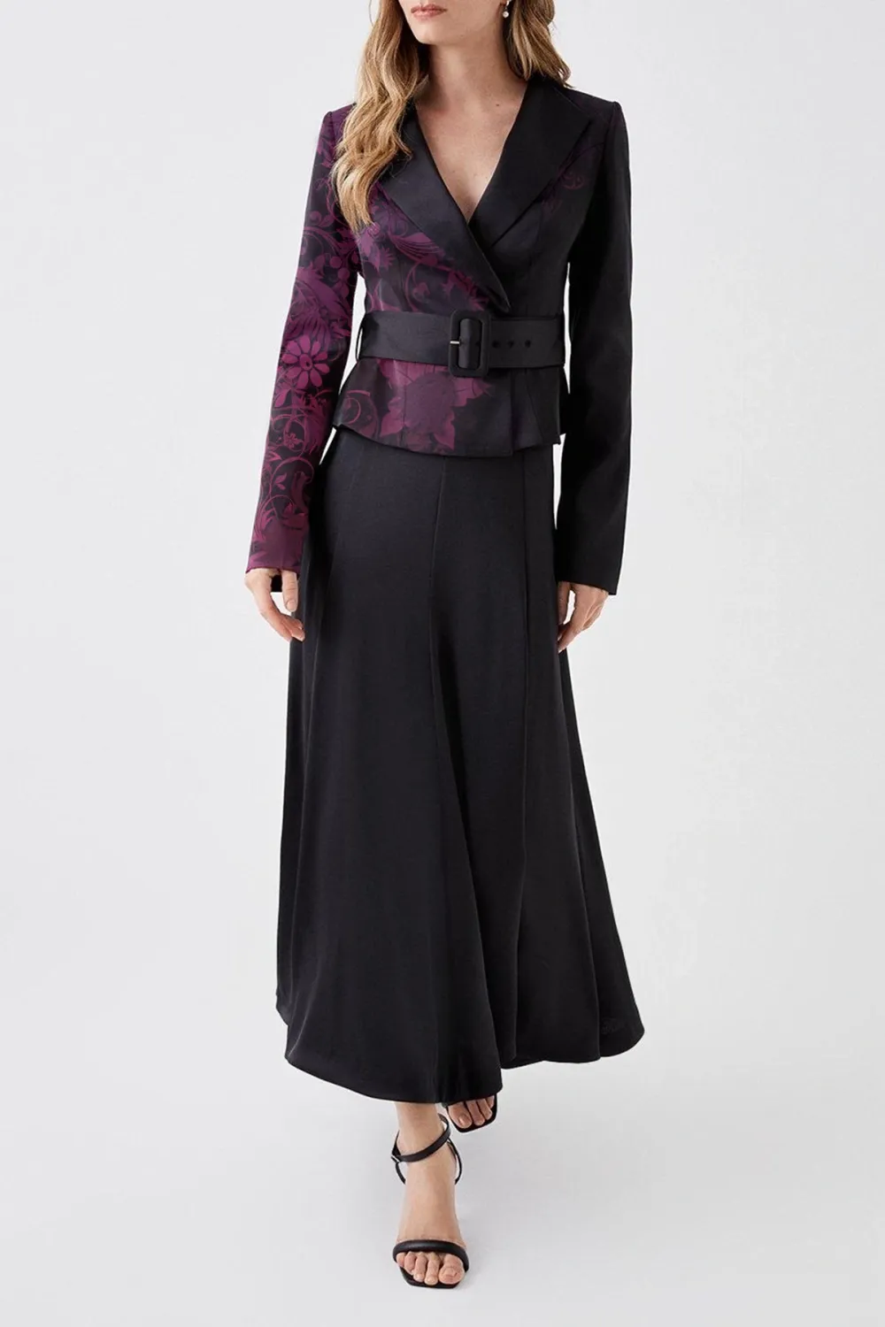 Slim Fit Belted Jacket