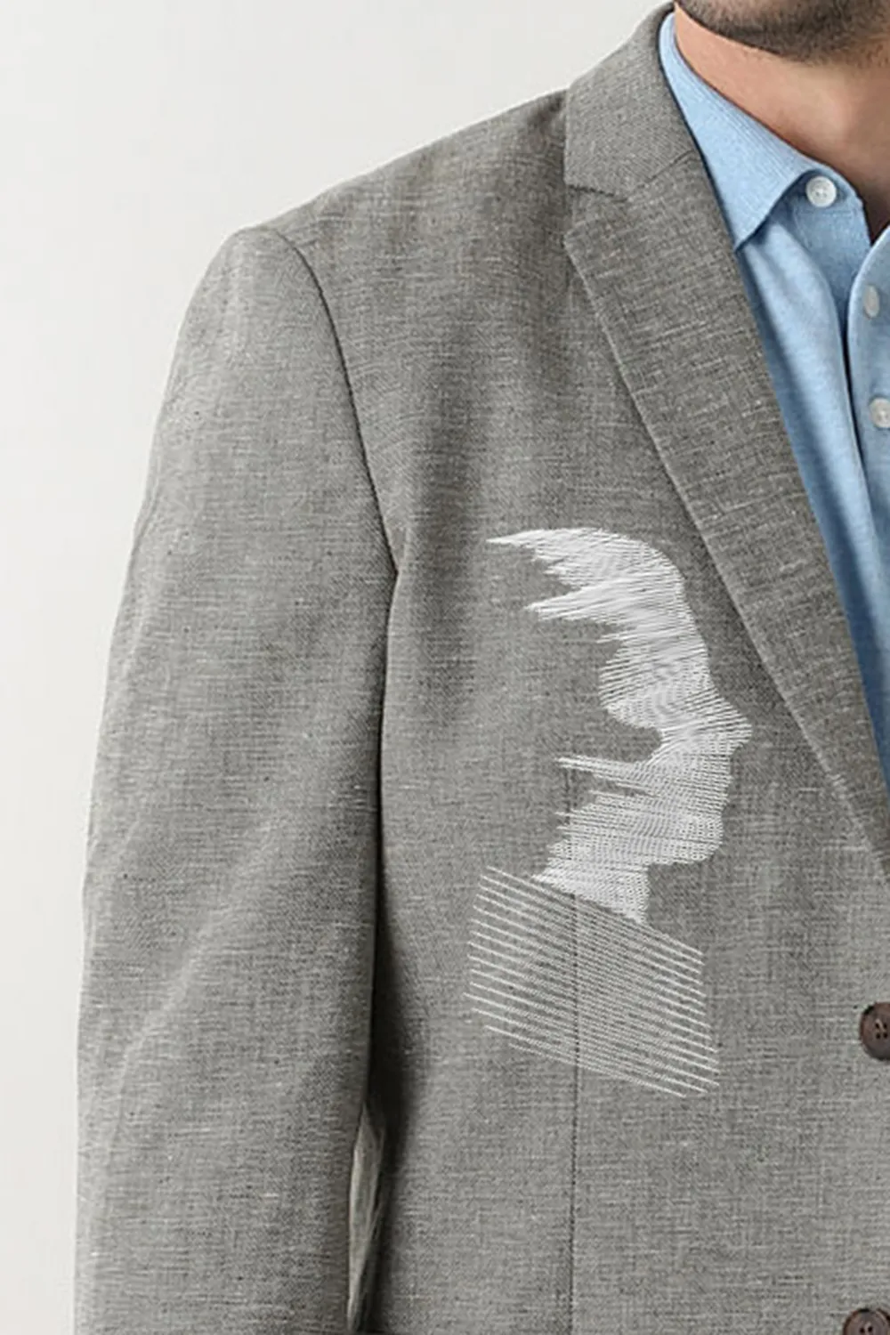 Green Linen Tailored Blazer
