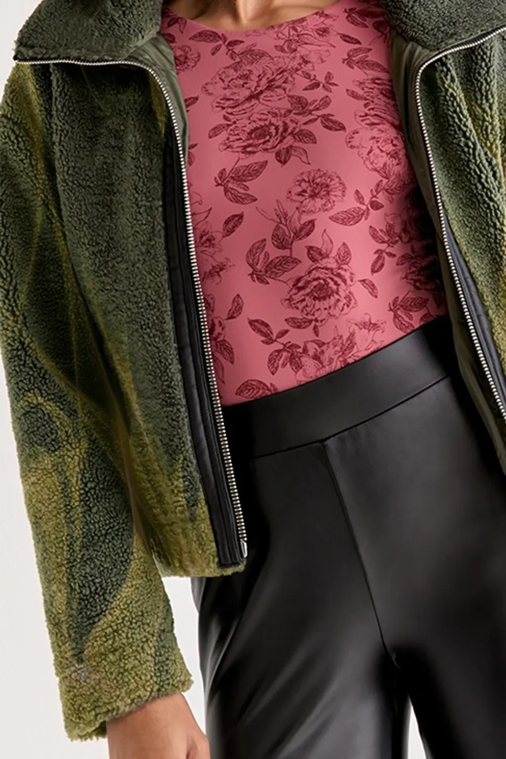 Nora Sherpa Cropped Jacket