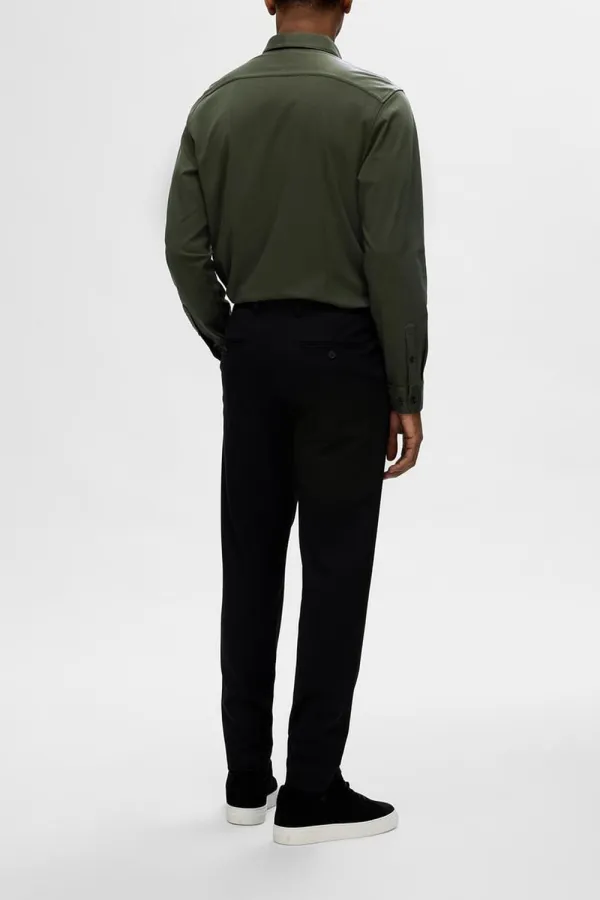 Deep Green Jersey Slim Fit Shirt