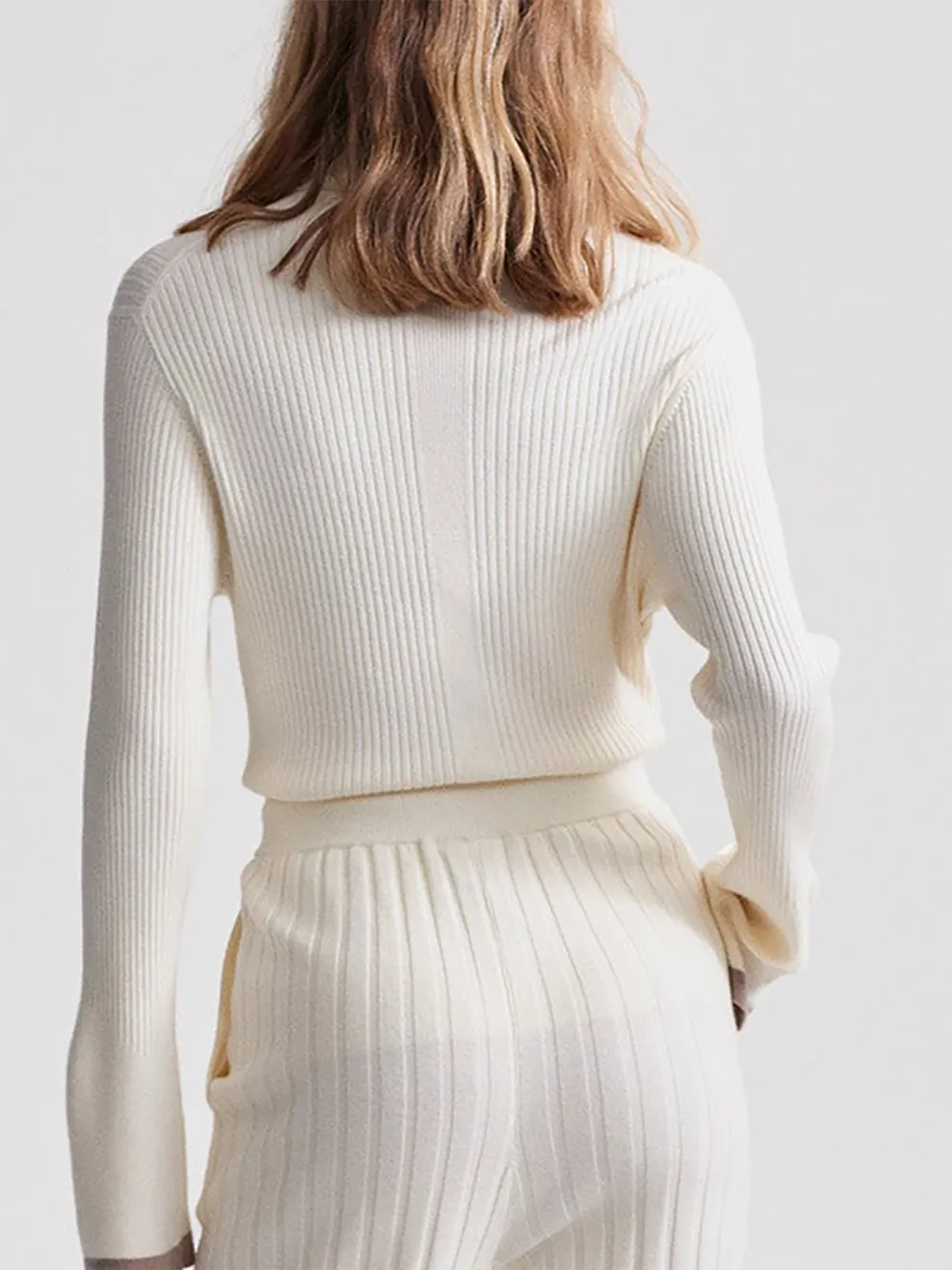 Simeon Wide Rib Knit Trouser