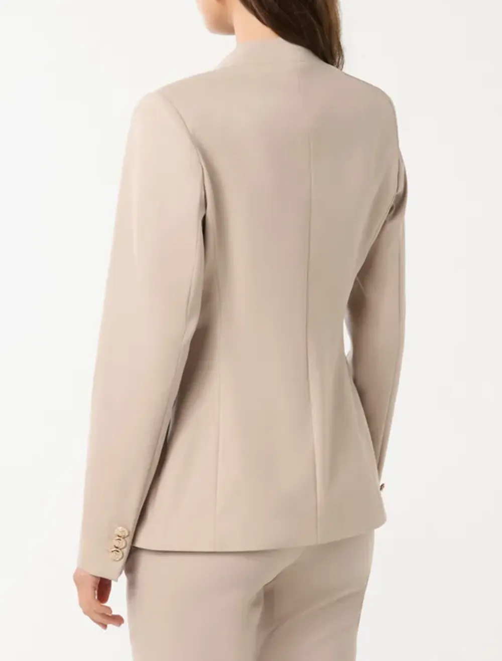 Cotton Double-Breasted Blazer