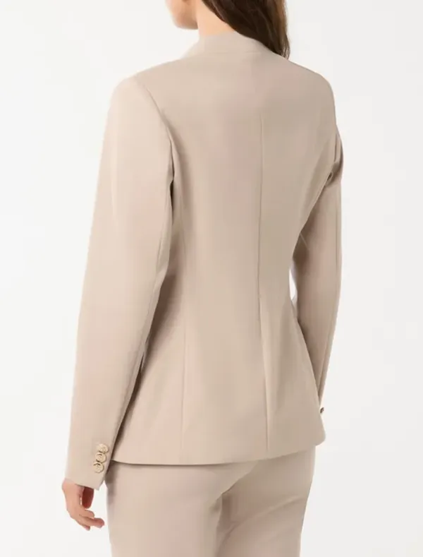 Cotton Double-Breasted Blazer