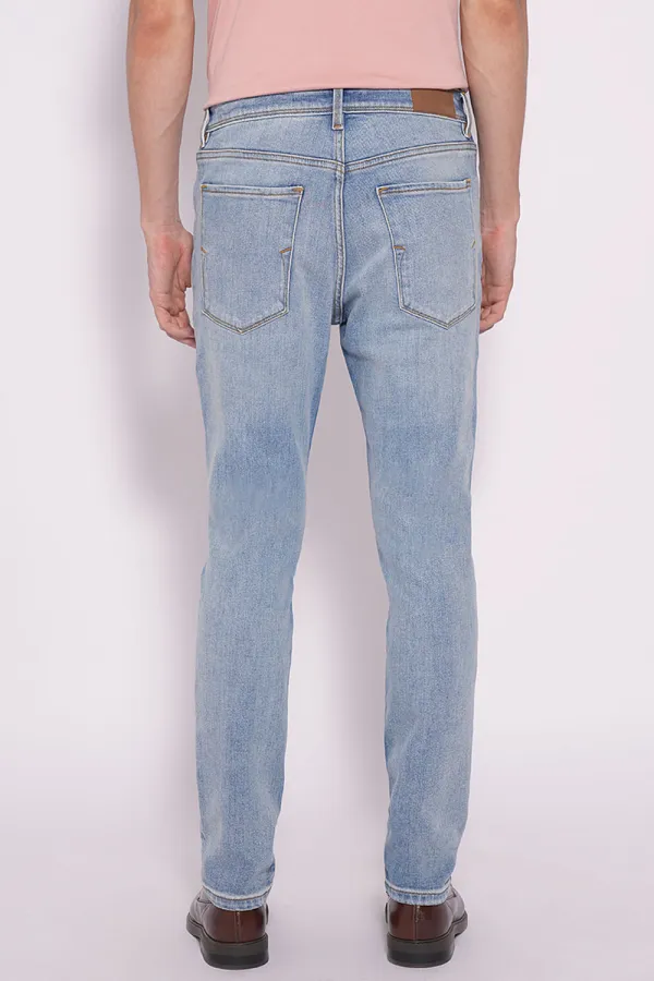 Light Blue Mid Rise Slim Fit Jeans