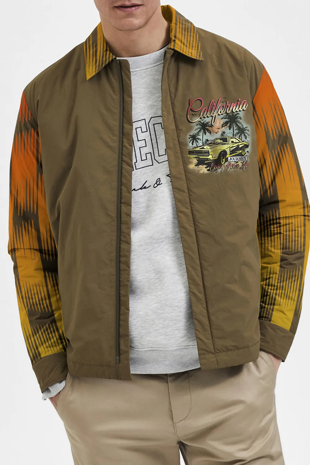 Brown Nylon Jacket