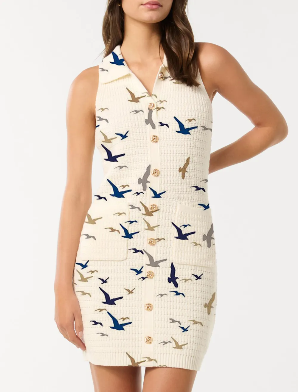 Beck Textured Knit Mini Dress