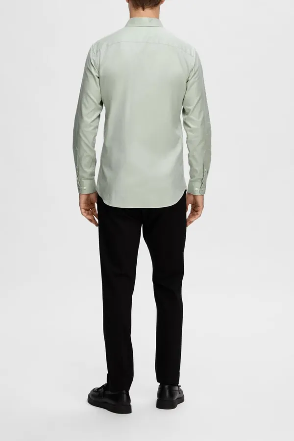 Green Jersey Slim Fit Shirt
