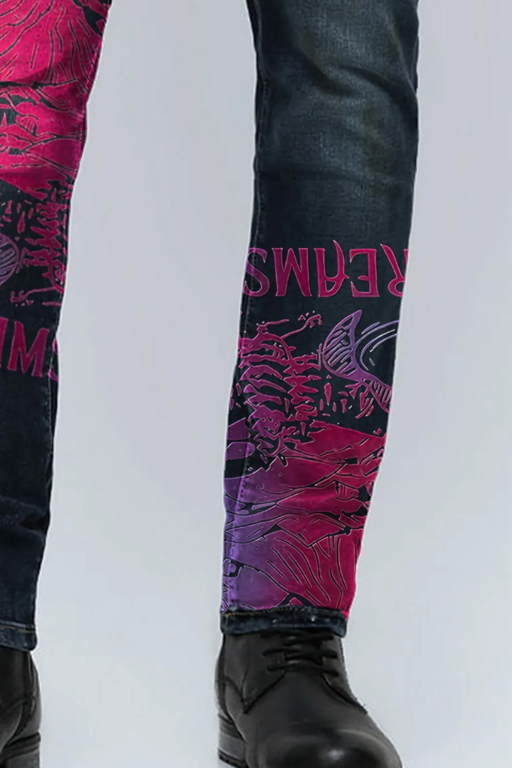 Blue Mid Rise Distressed Slim Fit Jeans