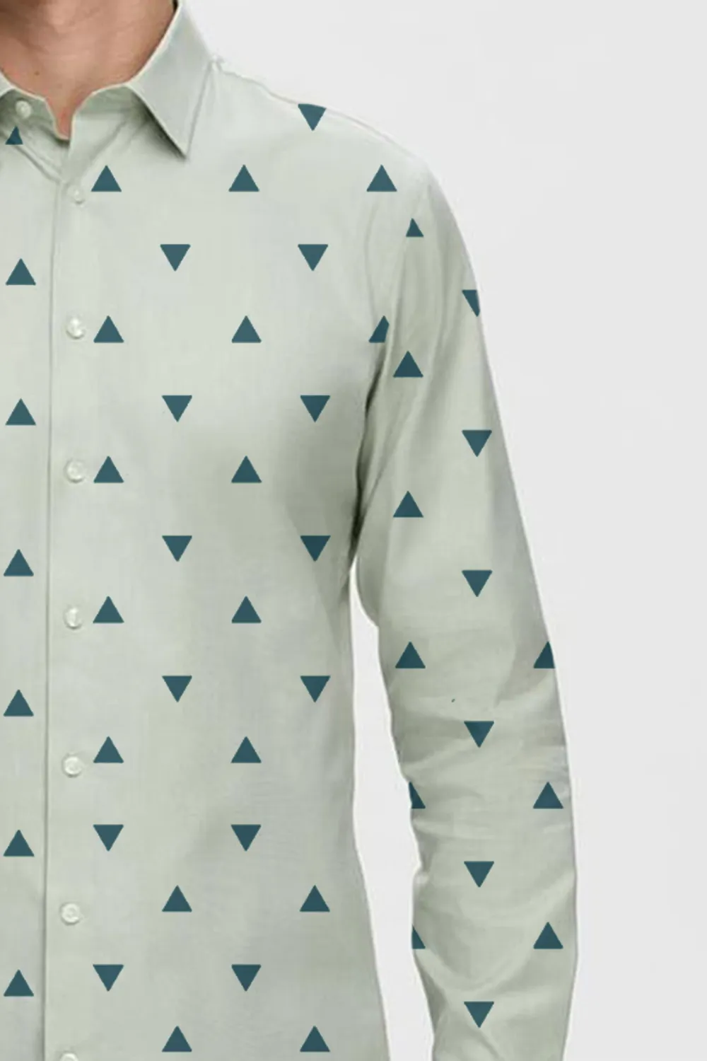 Green Jersey Slim Fit Shirt