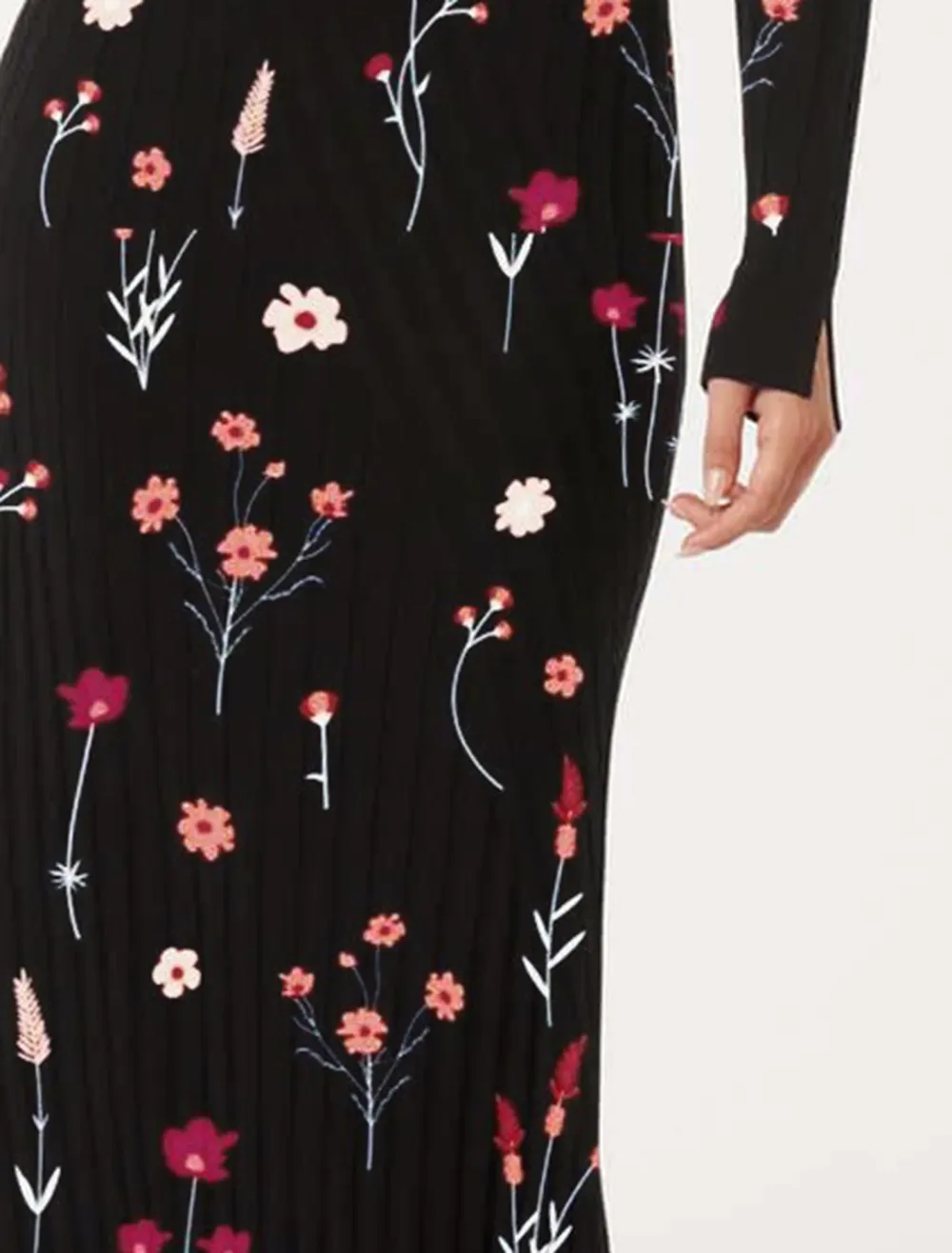Melody Rib Transfer Midi Dress