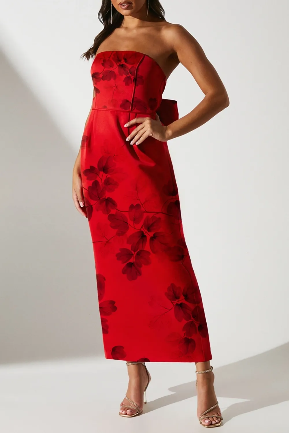 Statement Bow Black Tie Gown