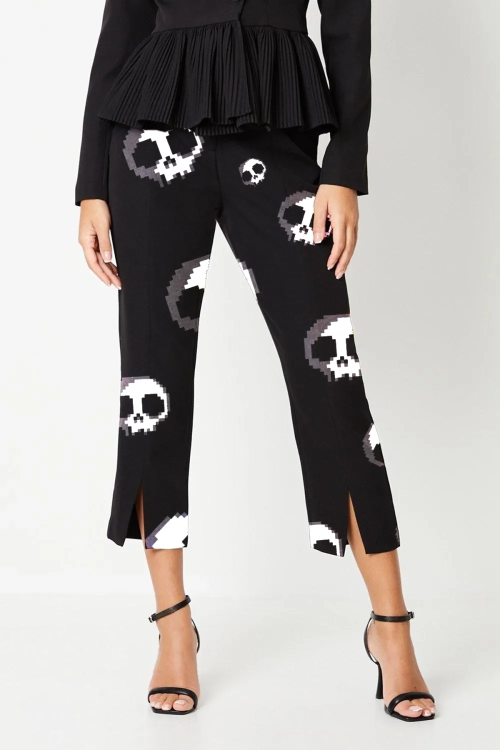7/8 Split Front Slim Trouser