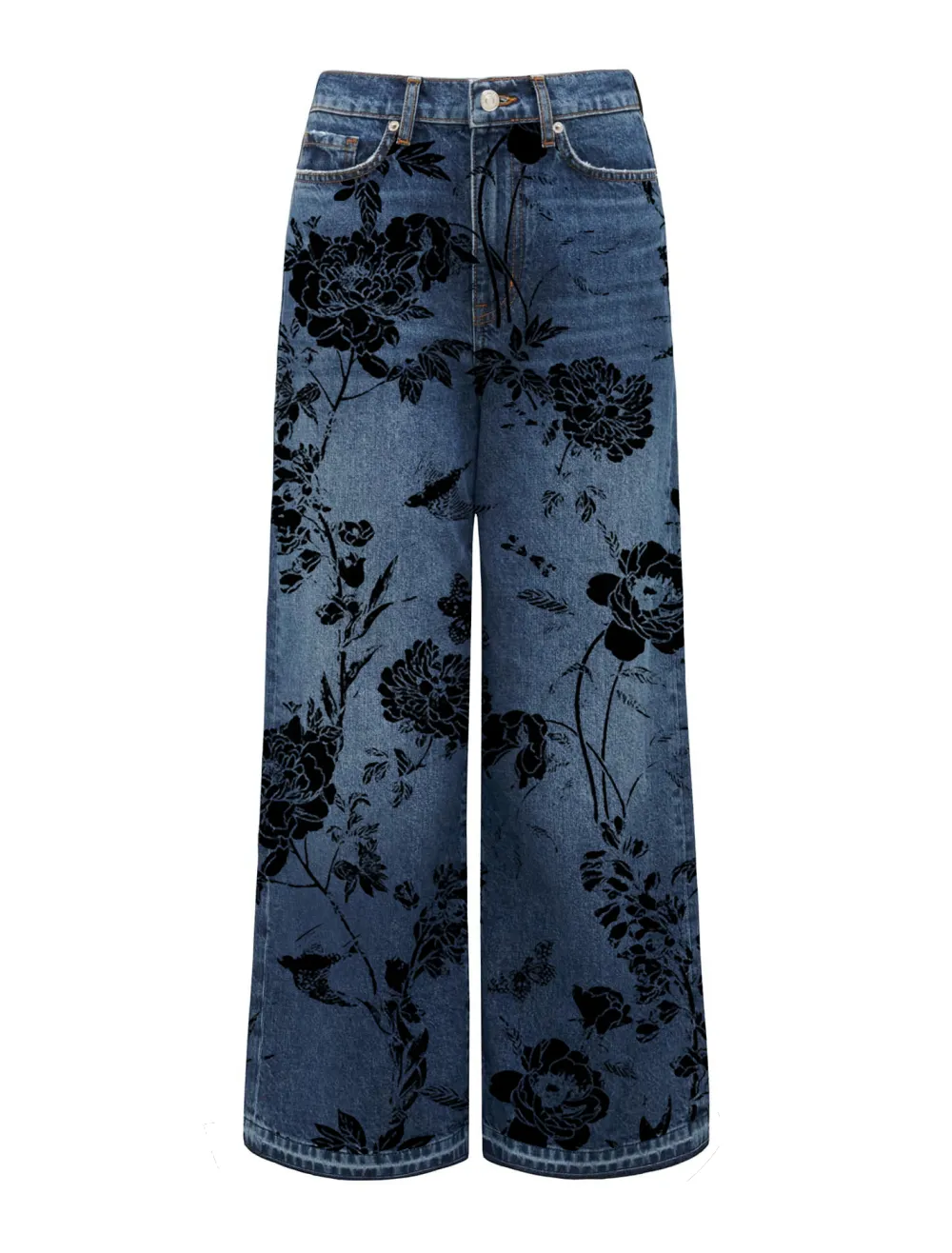 Bea Wide-Leg Cropped Jeans
