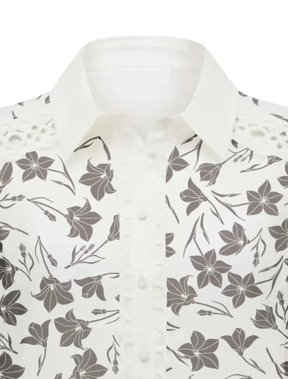 Carina Crochet Trim Shirt
