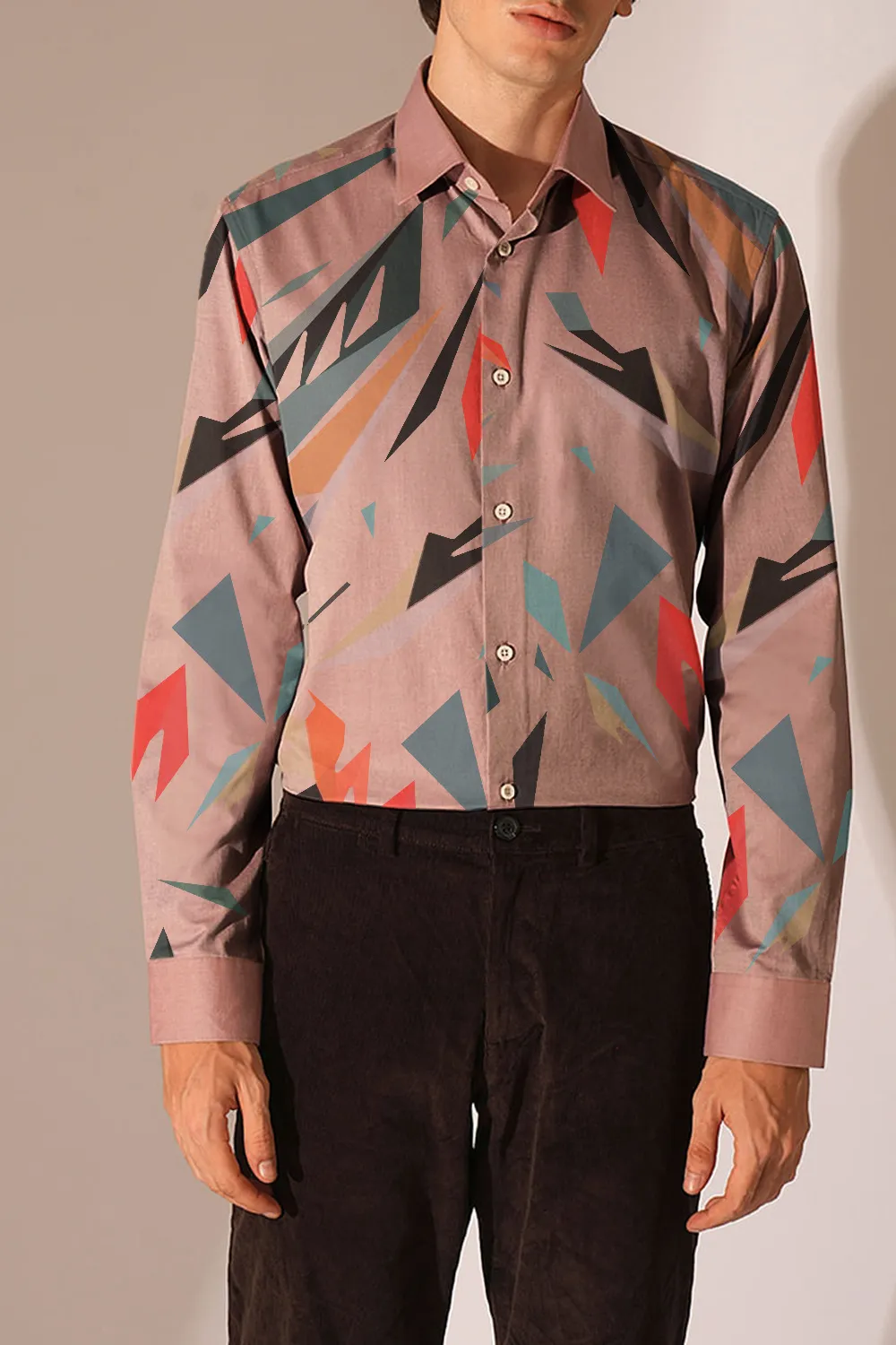 Pink Formal Cotton Shirt