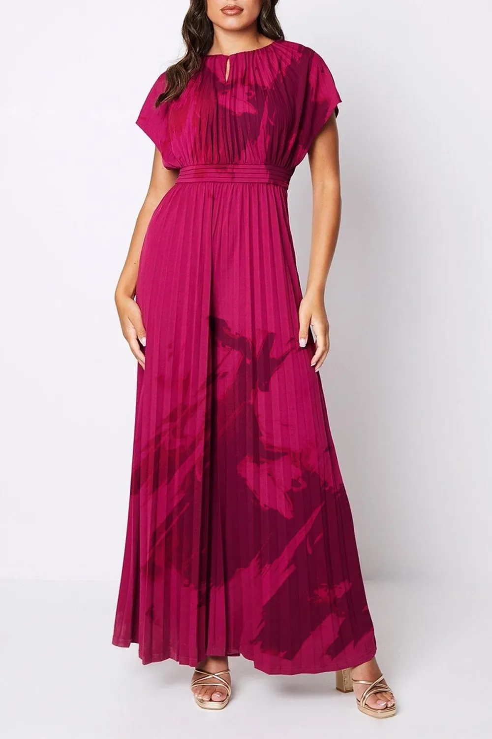 Jersey Pleated Jumpsuit
