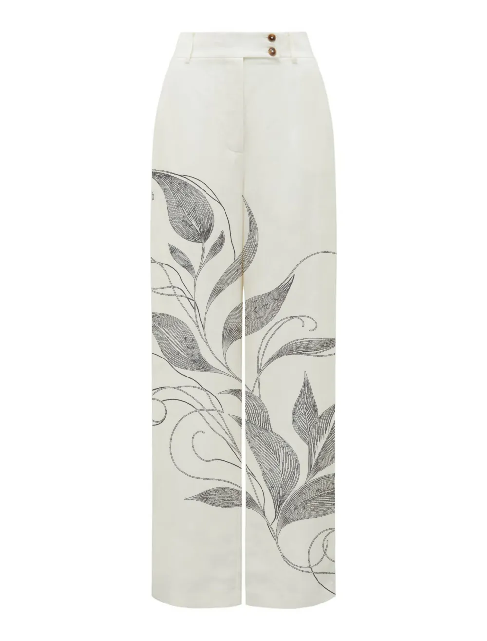 Bella Button-Tab Pants