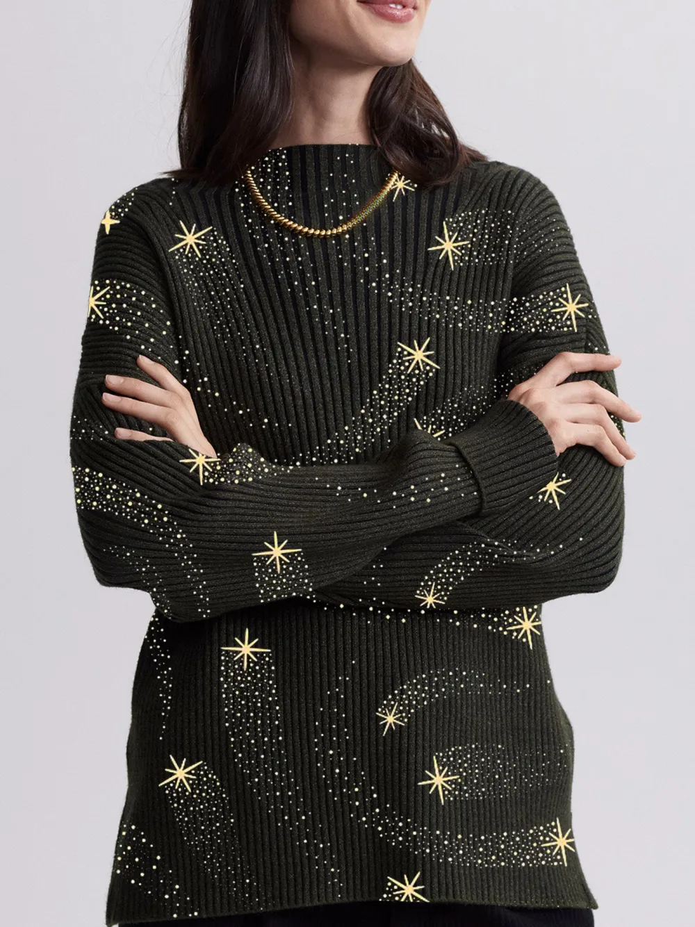 Kingsley Mock Neck Knit