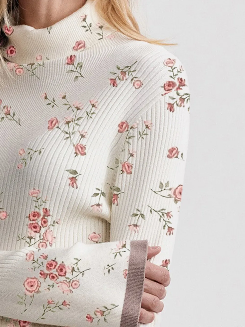 Ravena Rib Knit High-Neck Top