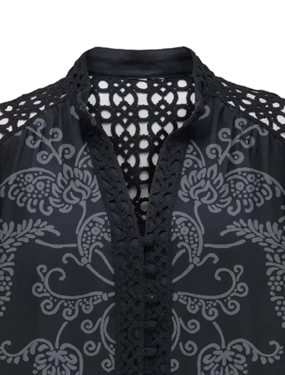 Florence Crochet Trim Blouse