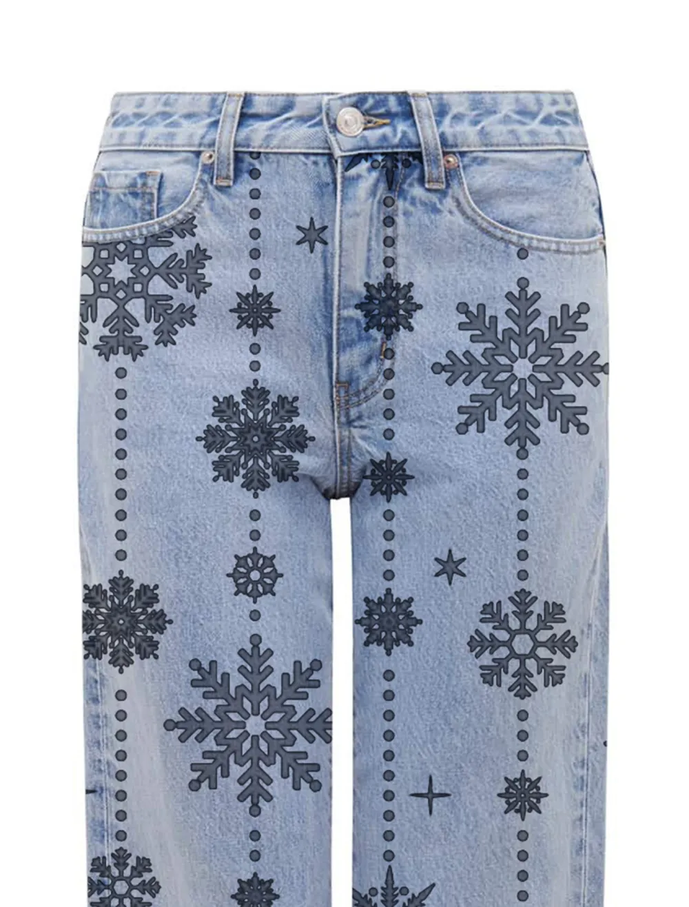 Sky Petite Straight-Leg Jeans