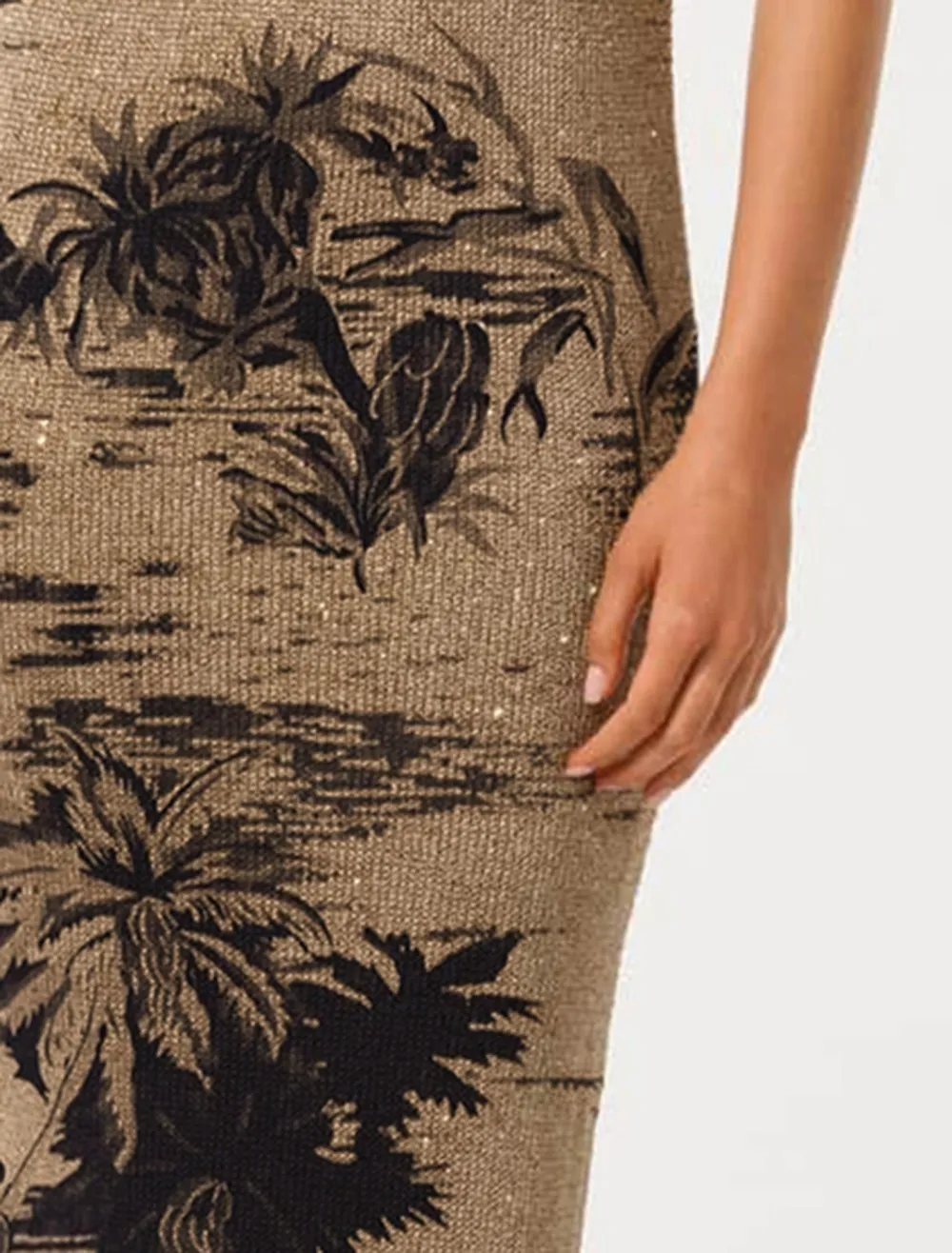 Rio Sequin Metallic Knit Dress