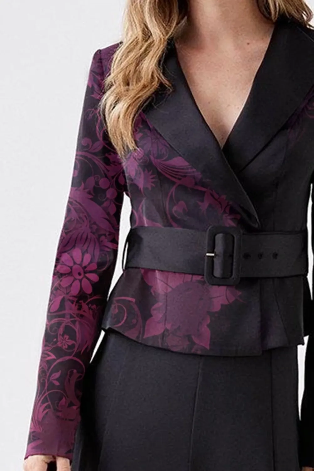 Slim Fit Belted Jacket
