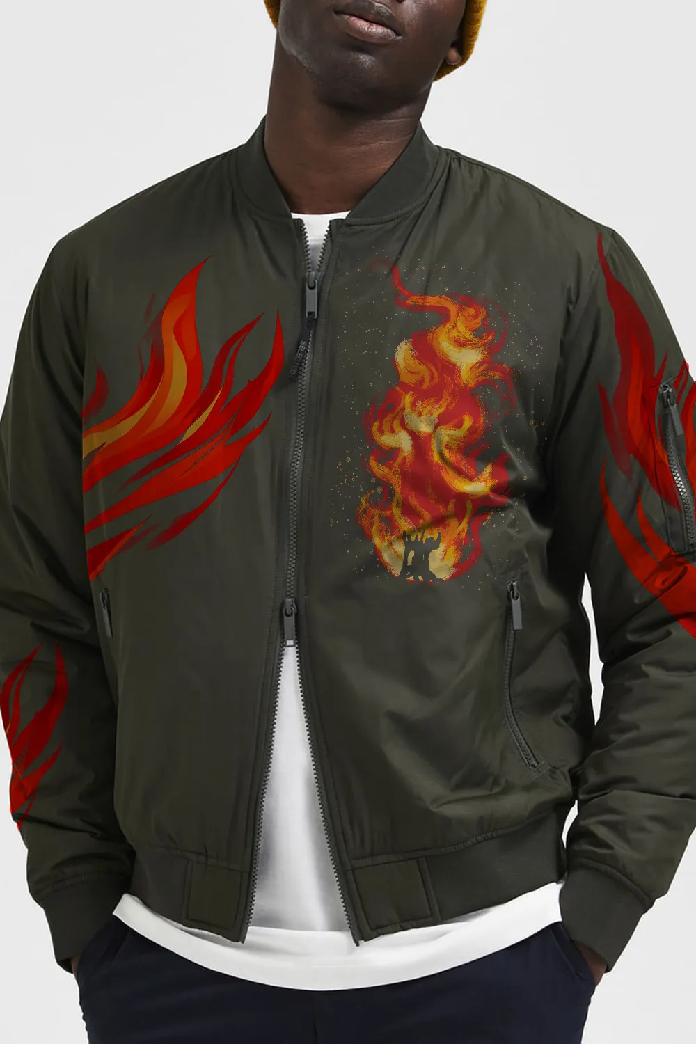 Dark Green Bomber Jacket