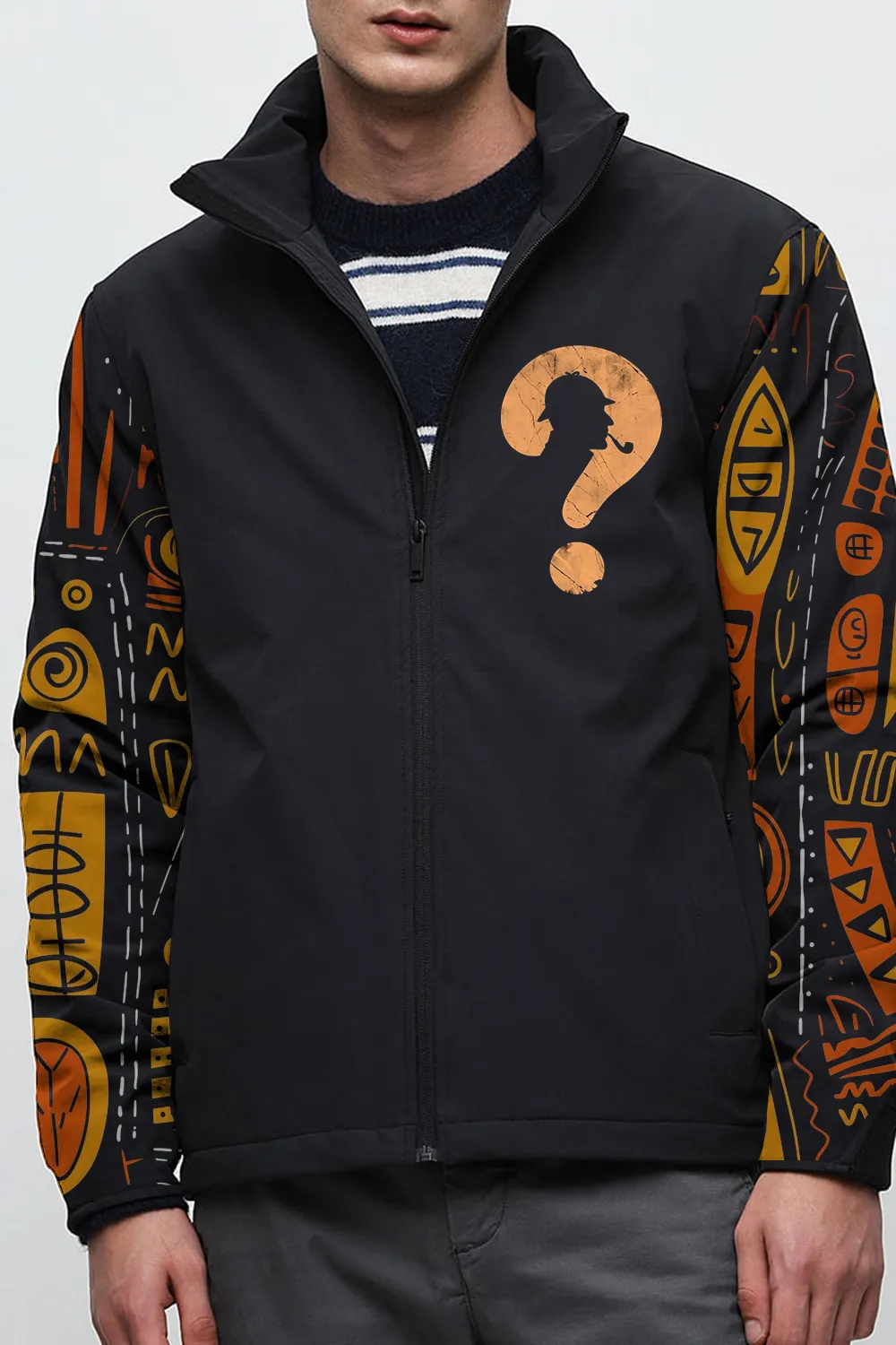 Black High Neck Padded Jacket