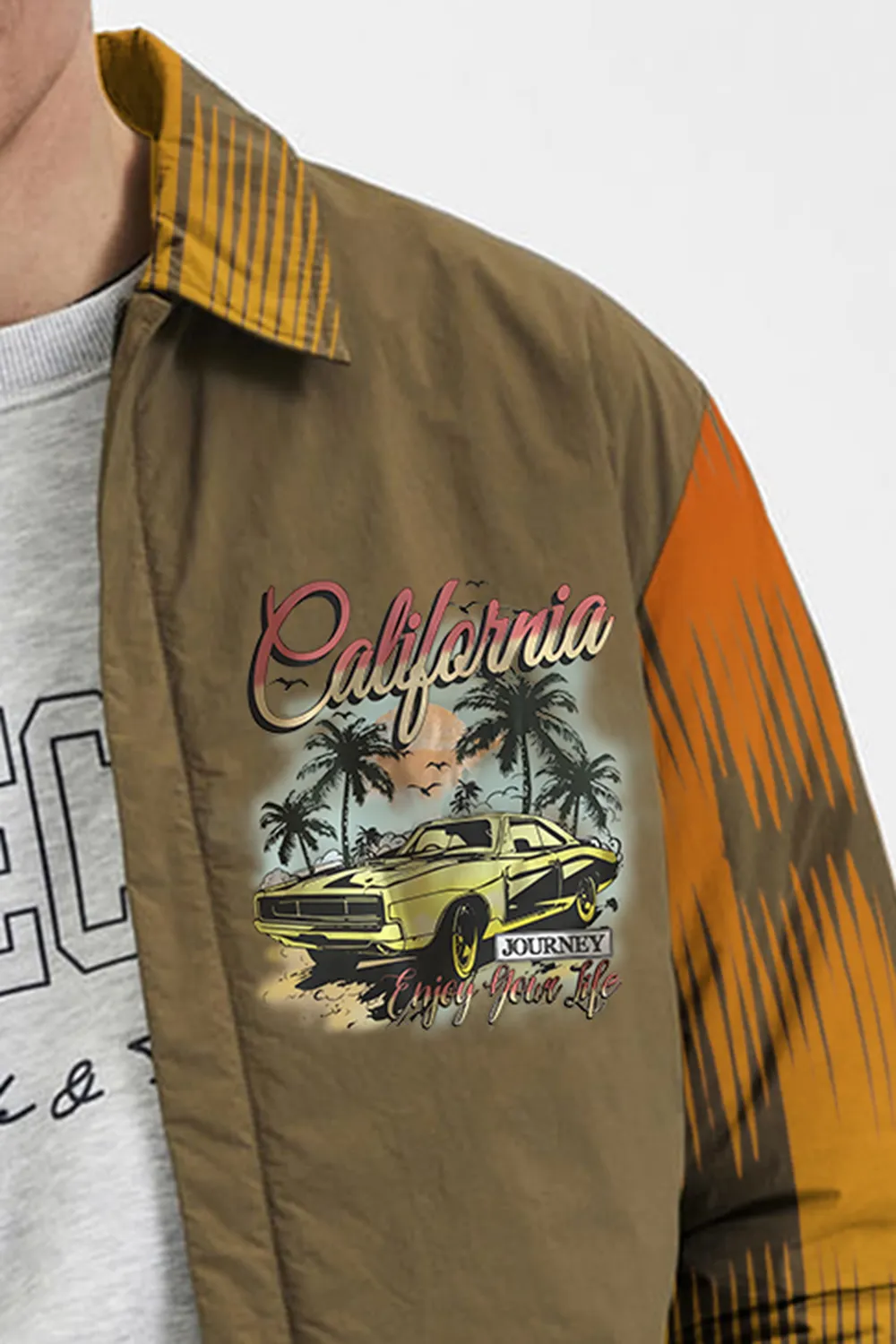 Brown Nylon Jacket