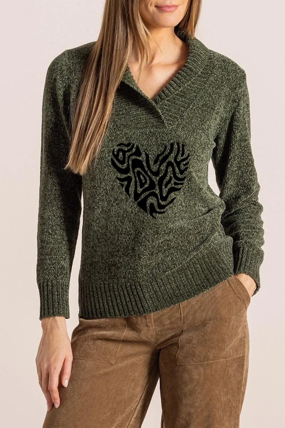 Chenille Collar Jumper