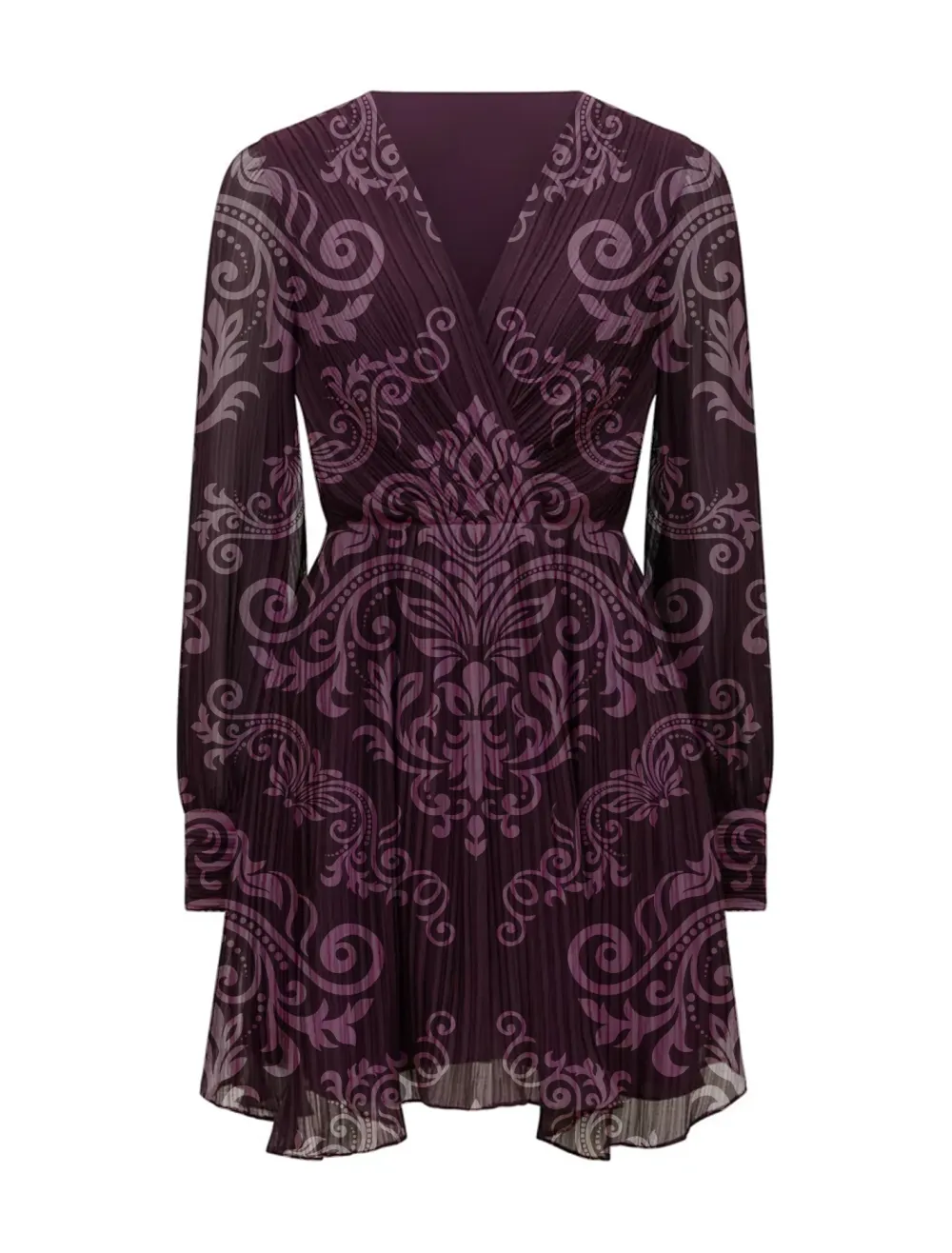 Genevieve Pleated Mini Dress