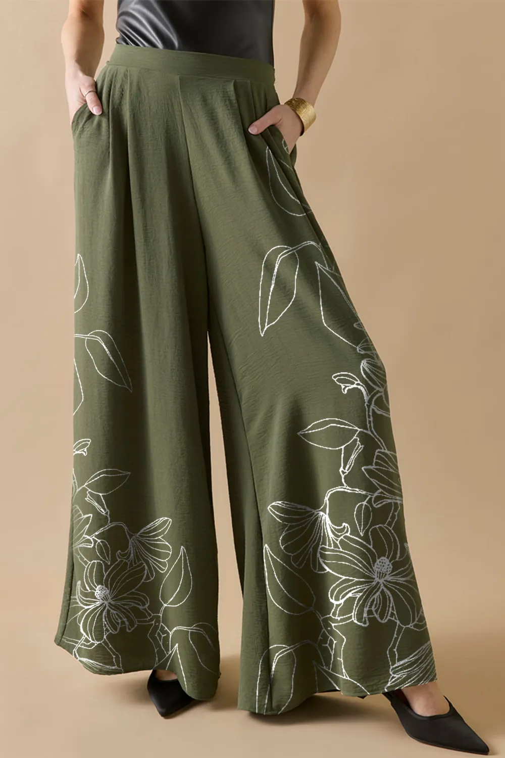 Angie Flowy Wide Leg Pants
