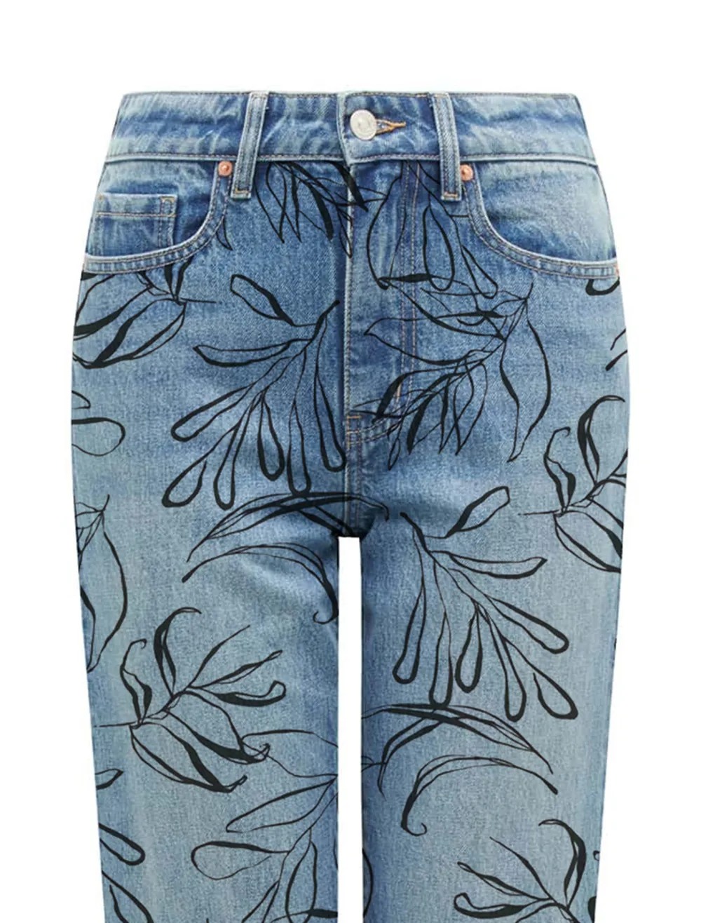 Cotton Ankle Straight Jean