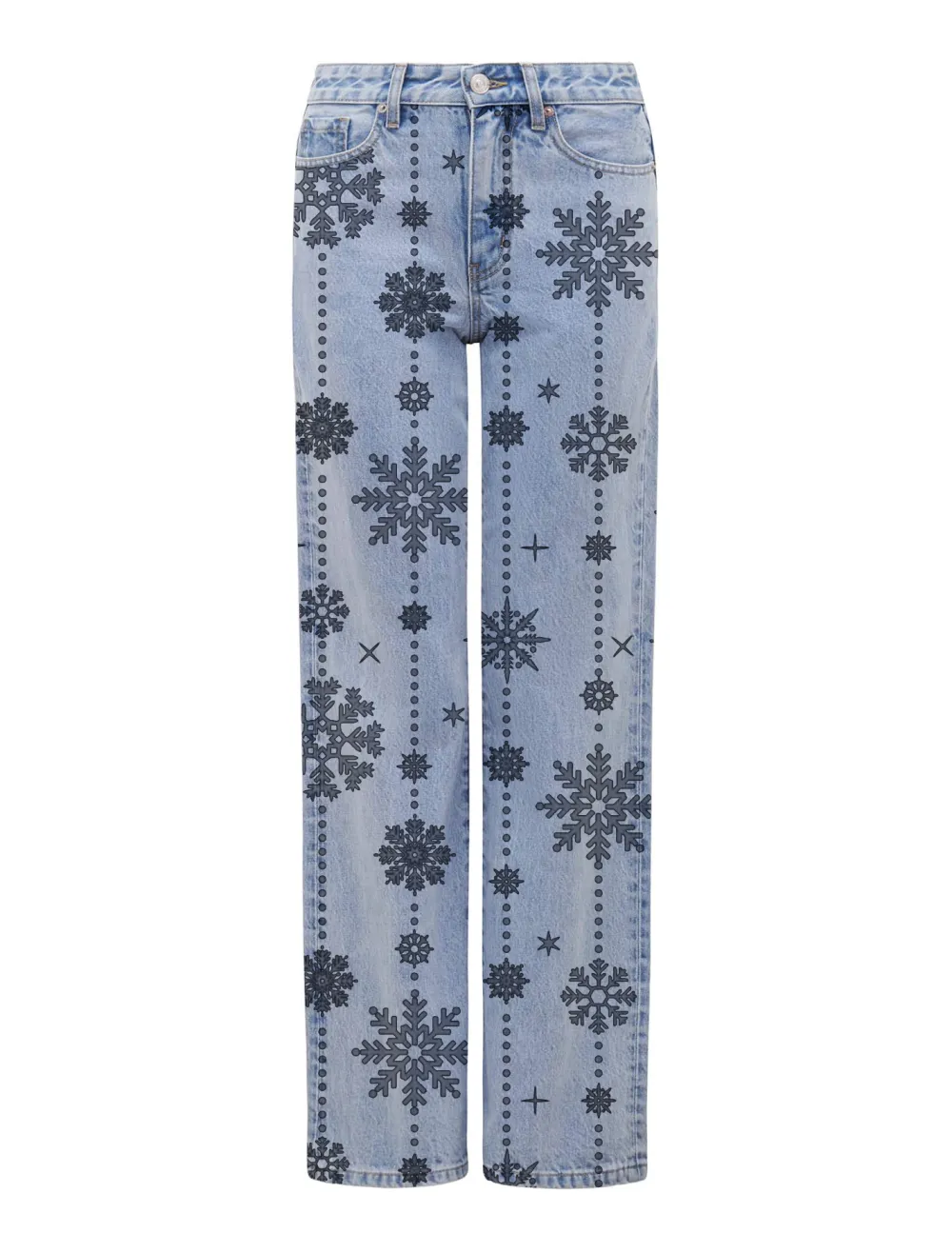 Sky Petite Straight-Leg Jeans