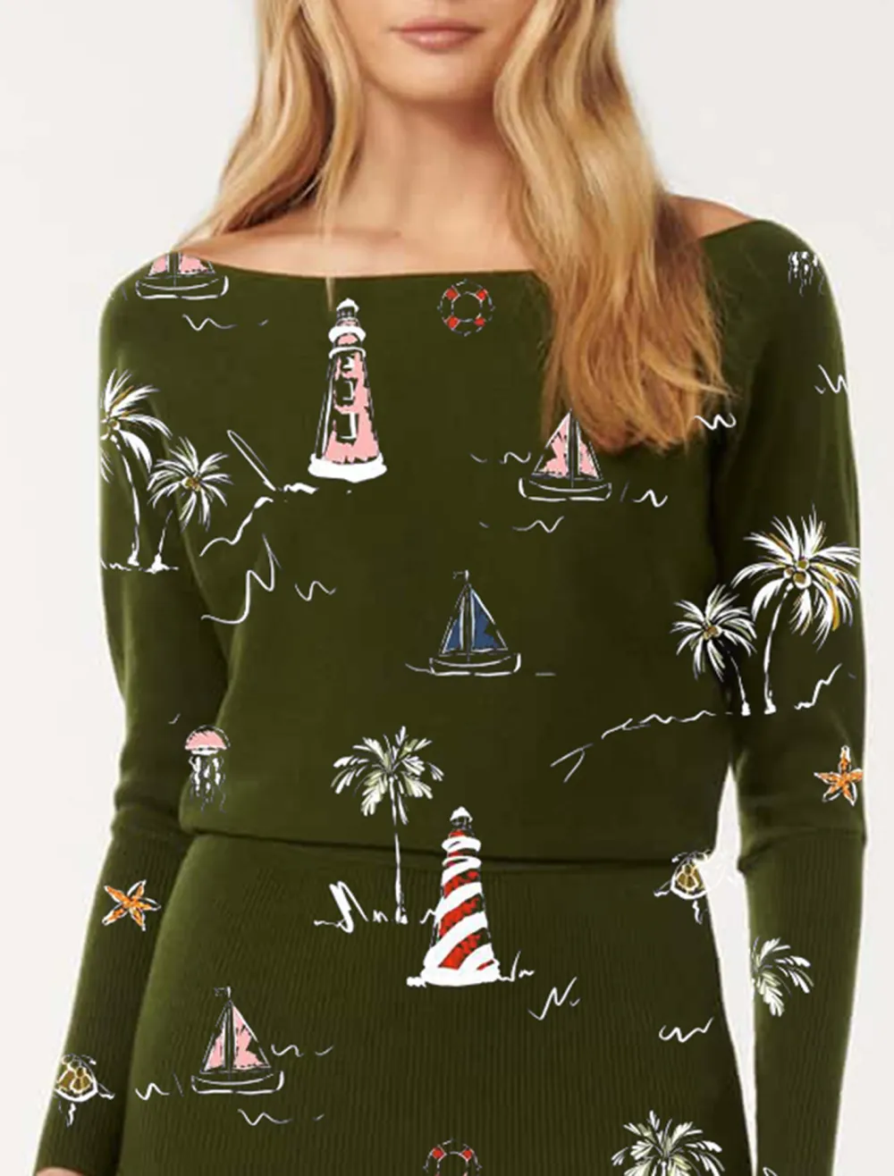 Ciara Off-Shoulder Midi Dress