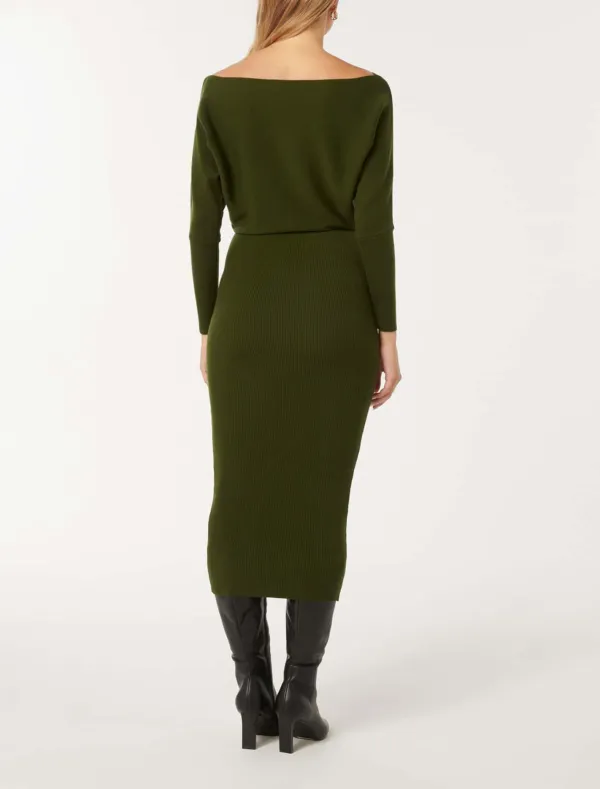 Ciara Off-Shoulder Midi Dress