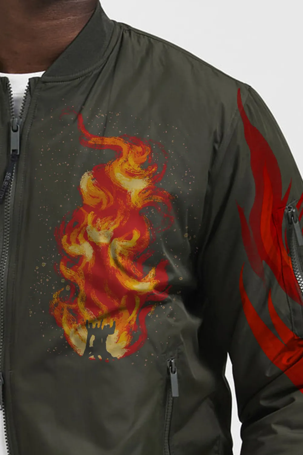 Dark Green Bomber Jacket