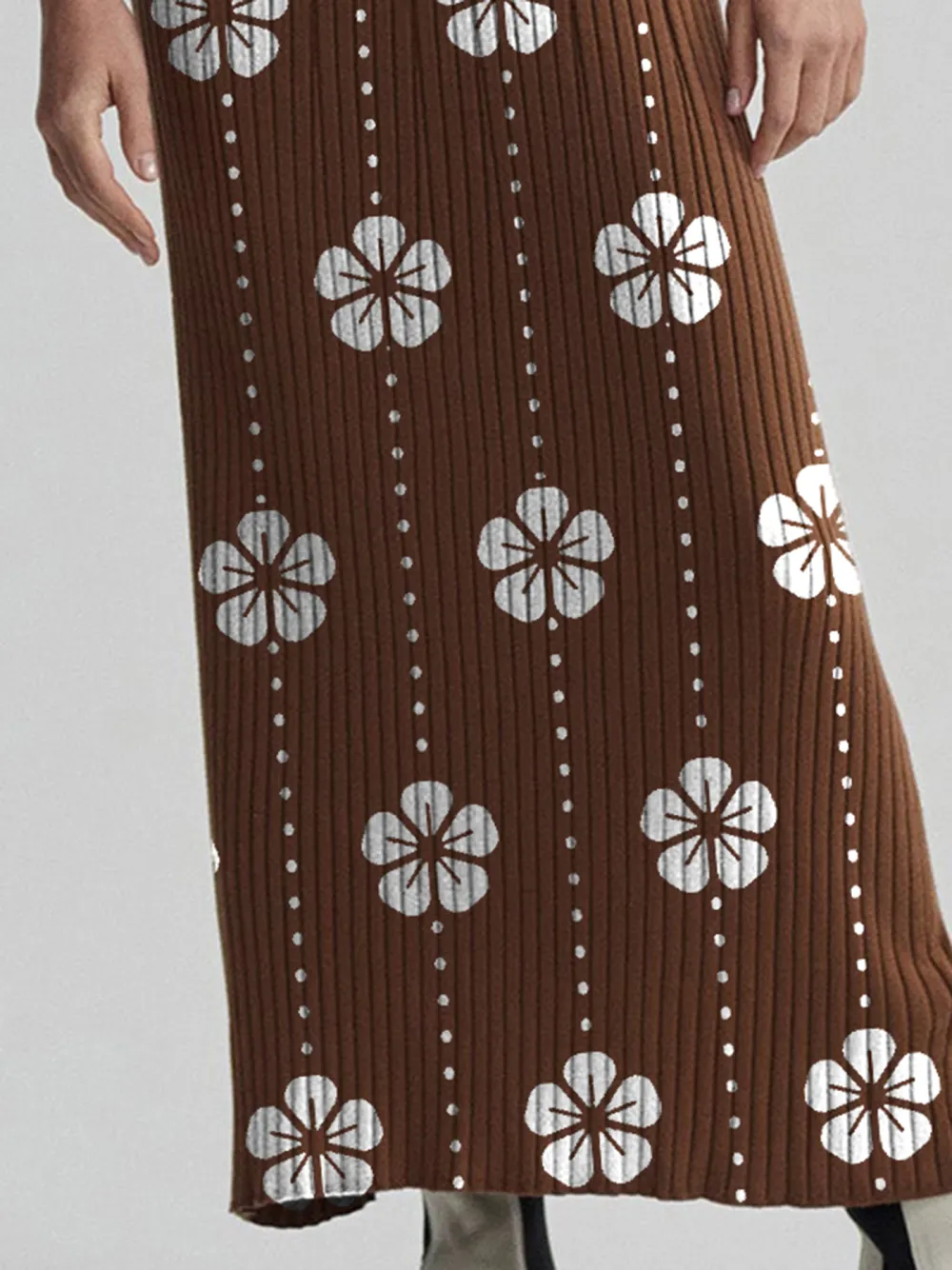 Maeve Rib Knit Midi Dress